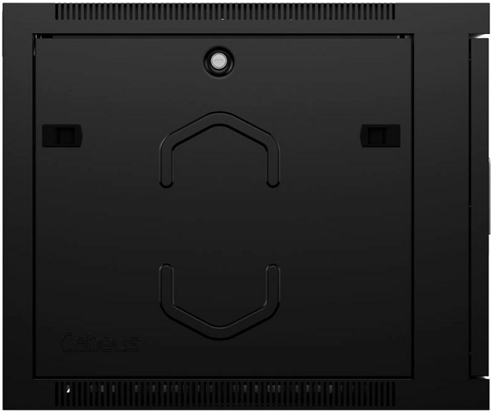 Шкаф настенный 19", 12U Cabeus SH-05F-12U60/60m-R-BK