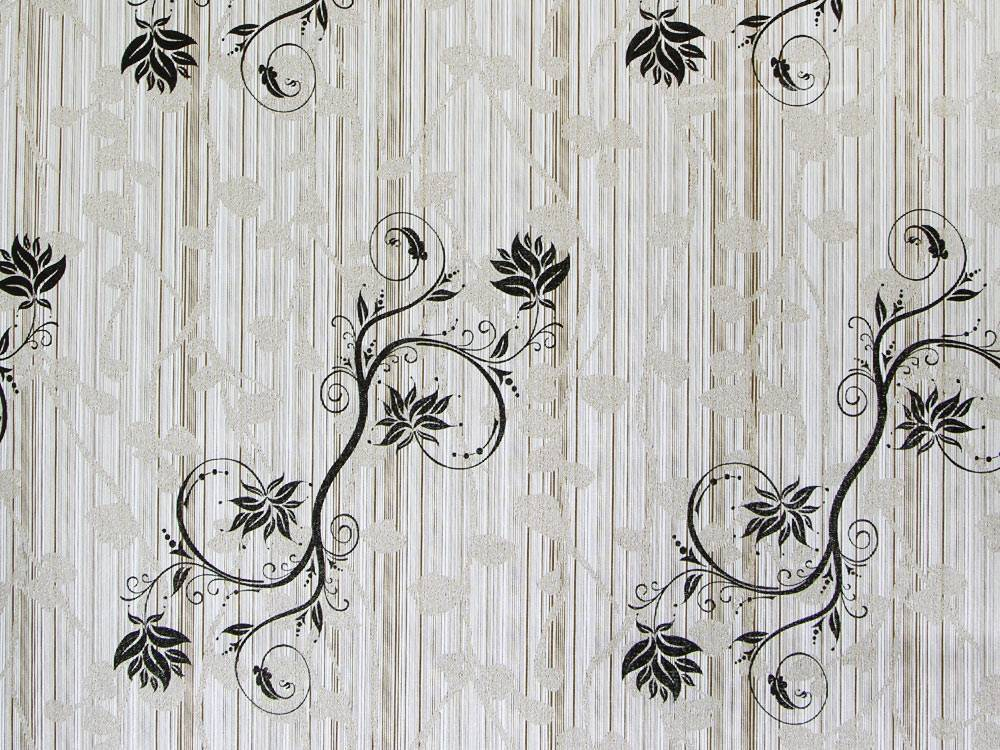 Пленка самоклеящаяся 45см*8м Цветы на золотом фоне