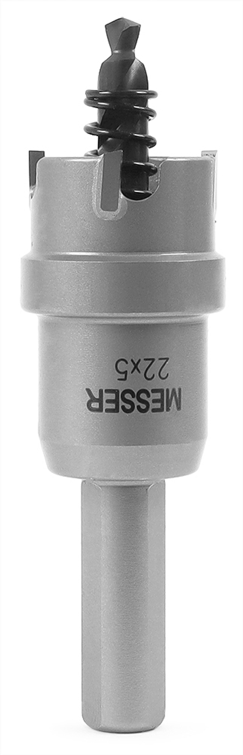 ТСТ коронка MESSER 22X5 с центрирующим сверлом и толкающей пружиной