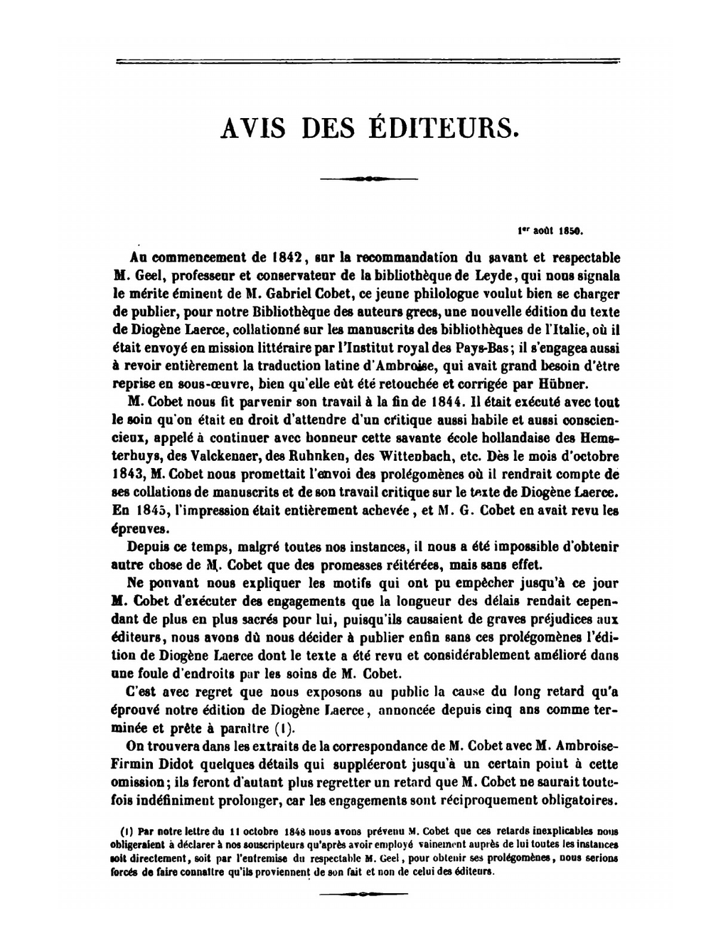 Diogenis Laertii De Clarorum Philosophorum Vitis, Dogmatibus Et Apophthegmatibus Libri Decem | Diogenes Laertius