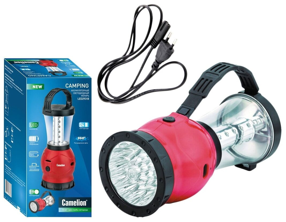 Кемпинговый фонарь Camelion LED29318 красный