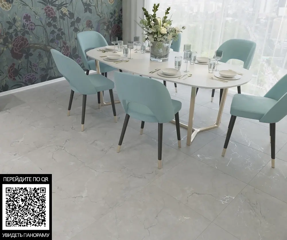 Керамогранит Primavera Miracle Silver Carving 60x60 см (CR111)