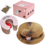 Когтеточка - трансформер с шариком для кошек «МУРРРЛЫКА», радуга, 6 трансформаций, 11*24см