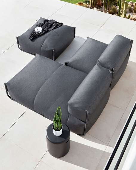 Табурет из бетона Taimi черный