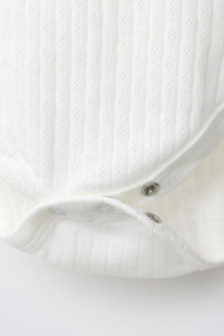 ZARA НАБОР ИЗ 3 БОДИ НА БРЕТЕЛЯХ POINTELLE, ЭКРЮ