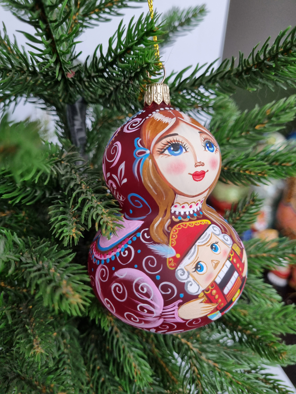Матрёшка стеклянная Мария