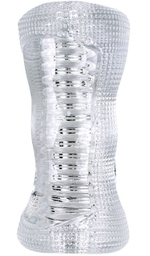 Прозрачный рельефный мастурбатор Diamond Hand Job (Цвет: прозрачный)