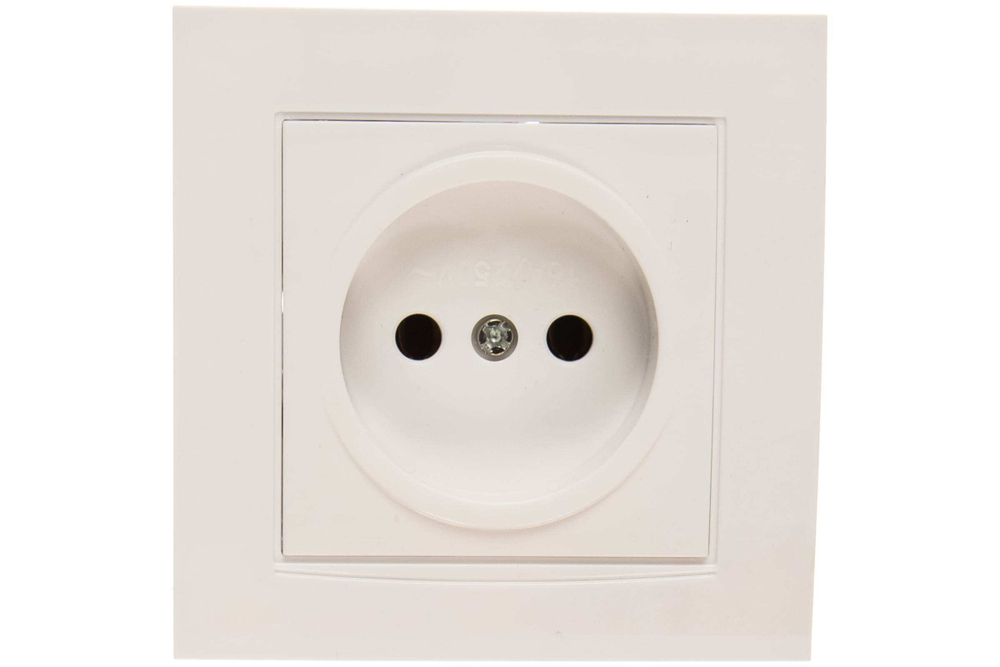 Розетка 1-местная б/з с/у 16А 220В белая Бриллиант 7947588