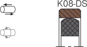 Уплотнение поршня K08-DS