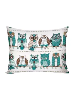 Постельное белье Полисатин Мечта "Owl" 1,5-сп  Наволочка 50х70 см 1 шт Простынь на резинке 90x200 смПододеяльник 145x215 см