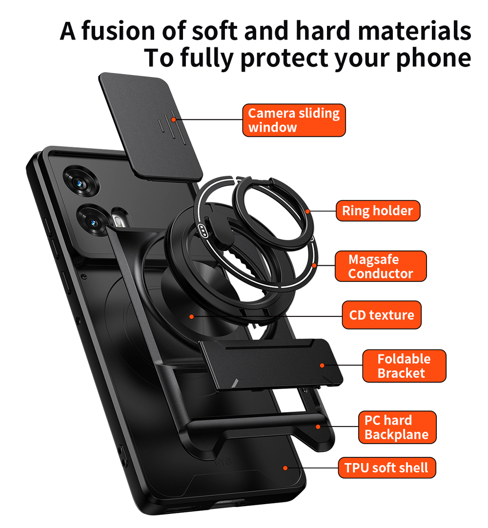 Противоударный чехол Эклипс для Moto Edge 50 Fusion/Моторола Эдж 50 Фьюжн