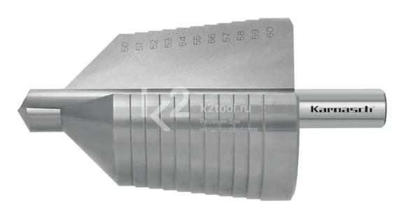 Ступенчатое сверло Ø 50-60 мм, Karnasch, арт. 21.3024