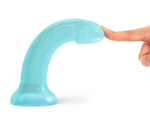 Фаллоимитатор из жидкого силикона Dildolls Nightfall - 17,6 см. (Цвет: голубой)