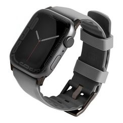 Ремешок Uniq Linus Airosoft silicone strap для Apple Watch 41/40/38 мм, серый (41MM-LINUSGRY)