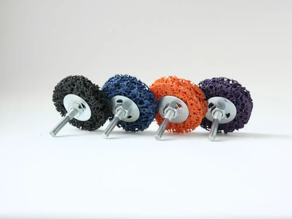 Диск коралловый на дрель на шпинделе 60 мм, набор 4 шт, разноцветные