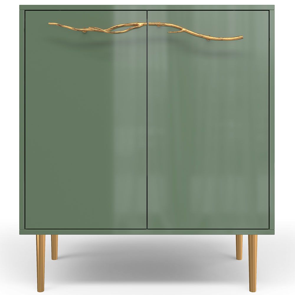 Комод Арт Колор Стайл Голд с 2 полками Зеленый нефрит