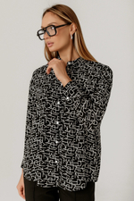 Блузка с воротником-стойкой Тамбовчанка