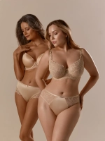 Бюстгальтер балконет push-up EVI бежевый