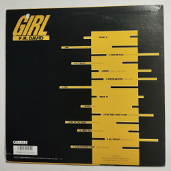 Винтажная виниловая пластинка LP F.R. David Girl (Japan 1986) (No Obi)