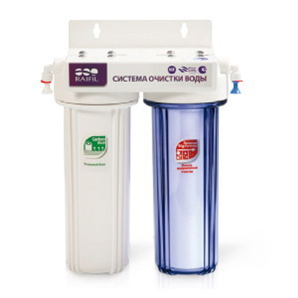 Водоочиститель PU 905W2-WF14-PR-EZ (2-х стадийная система очистки воды, стандарт SL10), Райфил