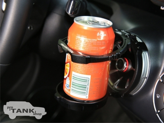 Алюминиевый подстаканник в дефлектор вентиляции TANK 300 (черный)