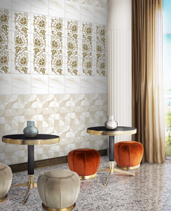 Панель ПВХ фотопечать с глиттером Изабелла 2700х250мм