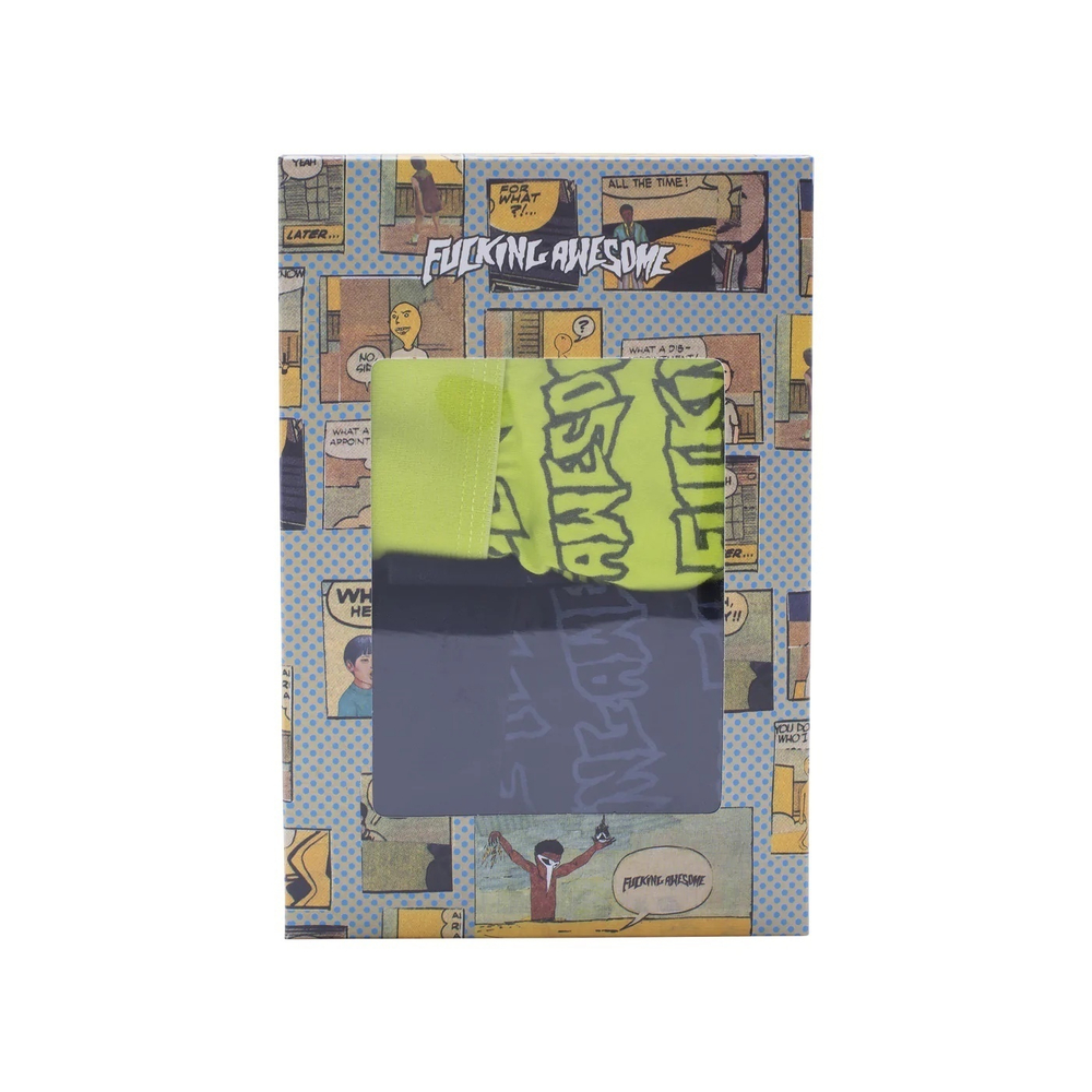 Мужские трусы-боксеры Fucking Awesome Stamp Logo Two Pack 3M/Black 3M/Yellow
