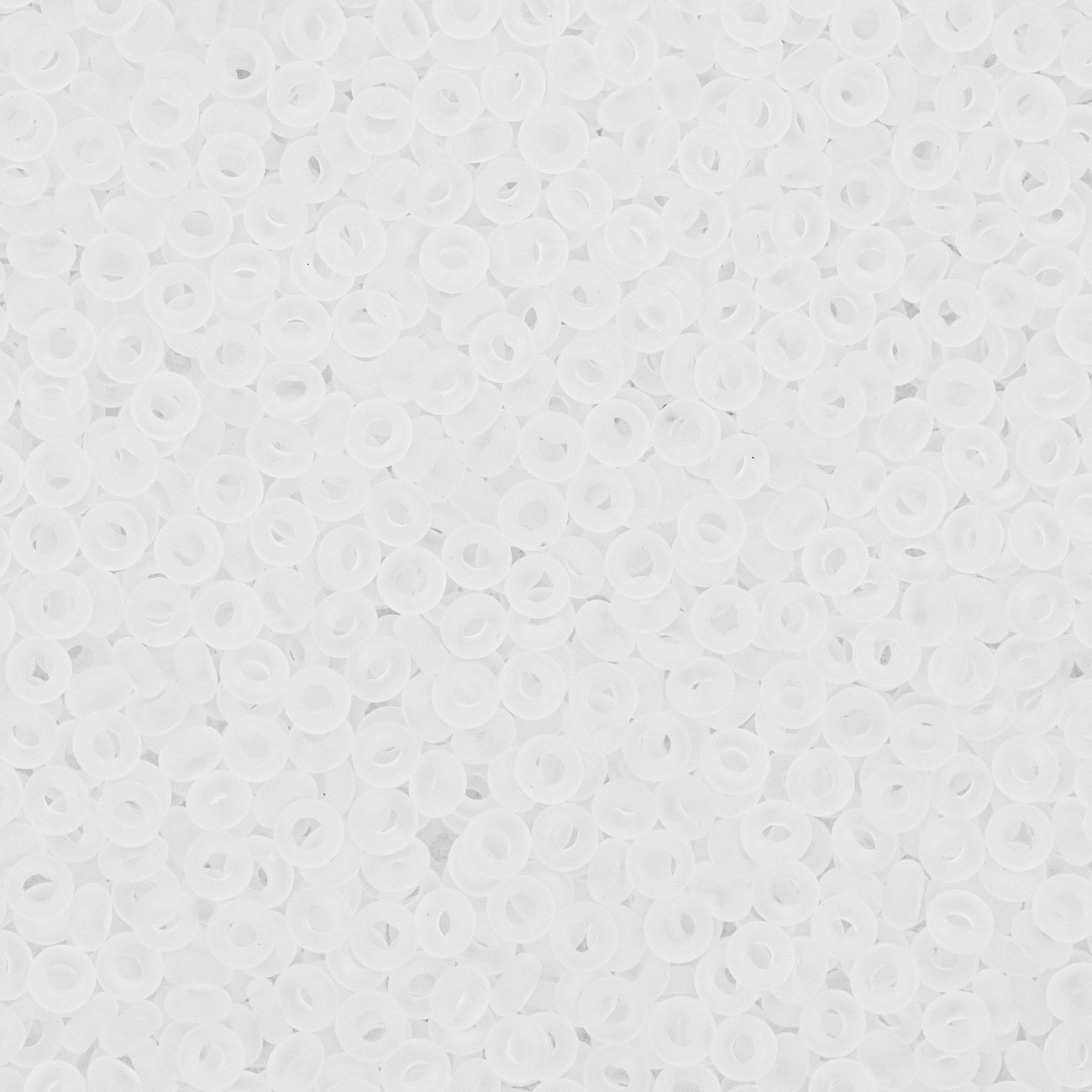 Японский бисер TOHO Demi 11/0 (№1F), прозрачный матовый