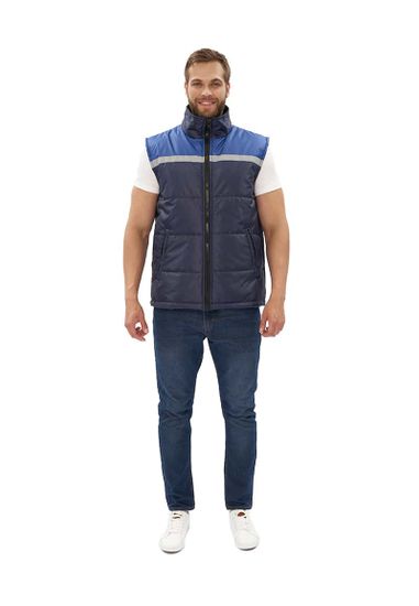 Жилет утепленный "Фаворит" (синий/василек)