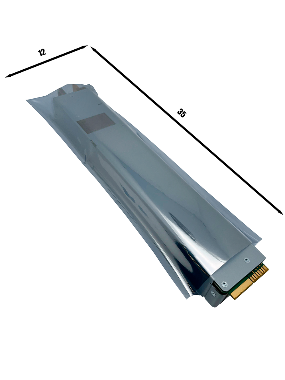 Антистатический пакет,  размер 12x35 см, 10 шт в упаковке