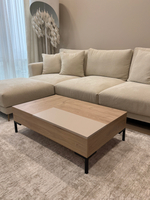 Журнальный столик с двумя подъёмными механизмами