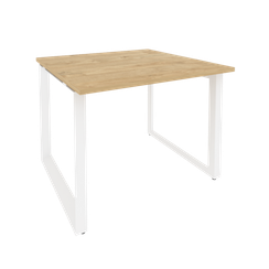 Onix Стол переговорный O.MO-PRG-1.1 Тиквуд Светлый/Металл Белый 980*980*750