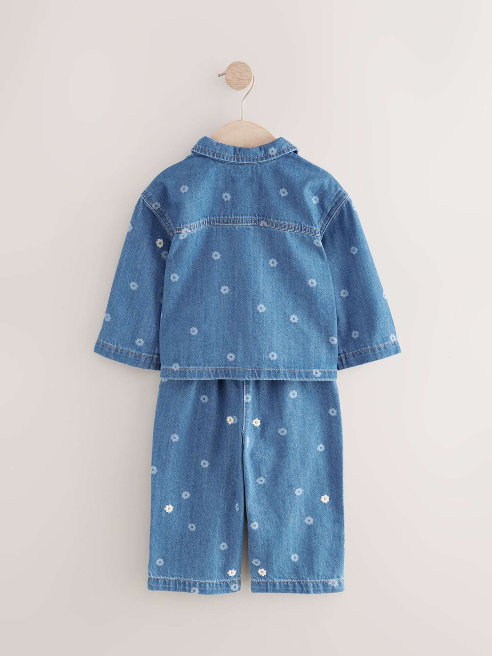 Куртка джинсовая и джинсы в комплекте для девочки Next E86-967, Синий