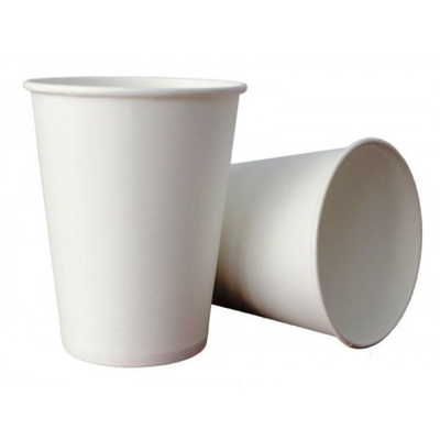 Стакан картонный 250мл белый 50шт/1250 d=80