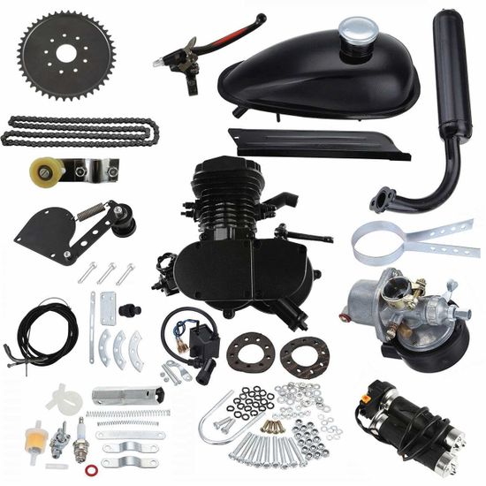 Веломотор F80 (с комплектом для установки) (чёрный)