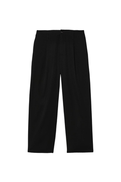 ZARA X BENITO ANTONIO ПРЯМЫЕ КОСТЮМНЫЕ БРЮКИ ИЗ 100% ШЕРСТИ, ЧЕРНЫЙ