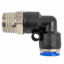 Фитинг угловой для пластиковых трубок 6мм с наружной резьбой 1/4'' Forsage F-SPL06-02