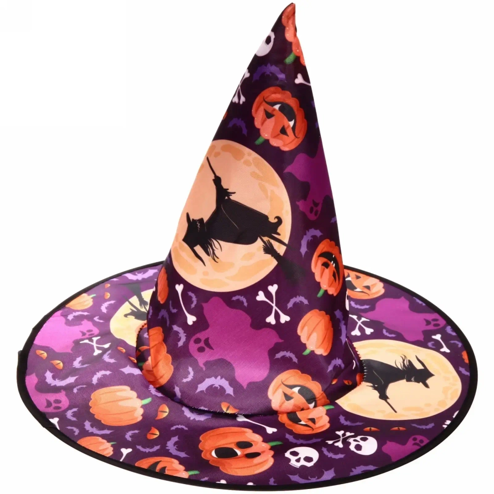 Шляпа карнавальная «Яркая ведьмочка», микс