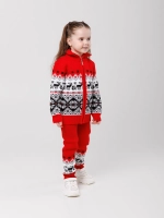 Кофта вязаная на молнии "Северное сияние"