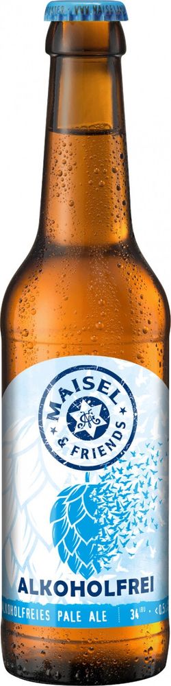Пиво Майзель &amp; Френдс Безалкогольное / Maisel &amp; Friends Alkoholfrei 0.33 - стекло