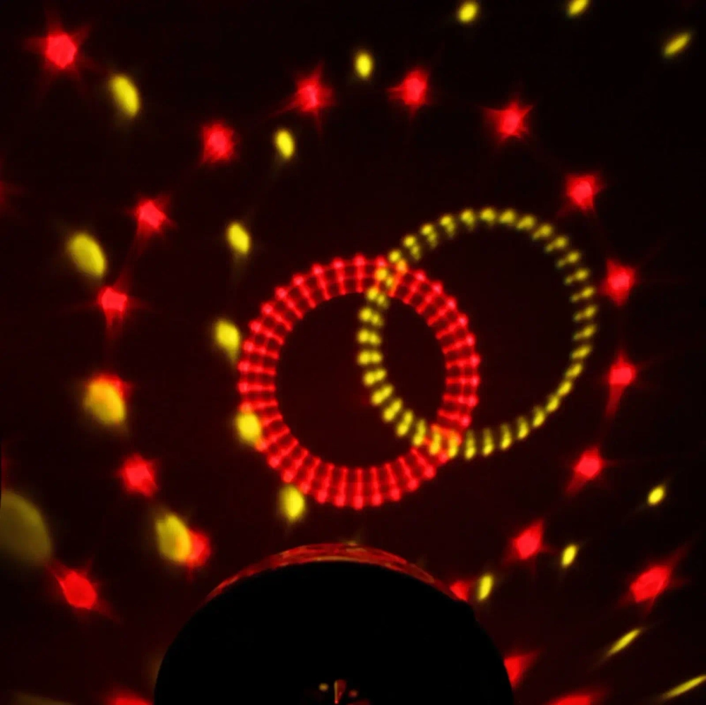 Диско-шар светодиодный «Каледоскоп», LED (красный, зеленый, синий), USB+mp3+пульт+bluetooth (220V)