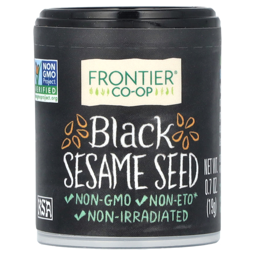 Frontier Co-op, Семена черного кунжута, 19 г (0,7 унции)