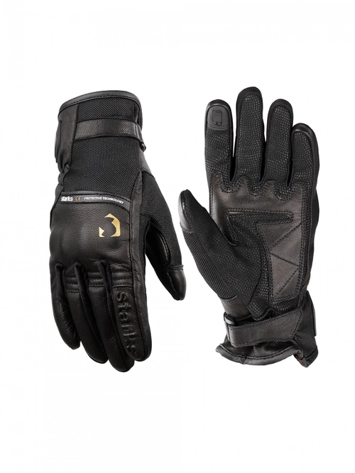 Мотоперчатки женские ALHENA (кожа), XS черный STARKS