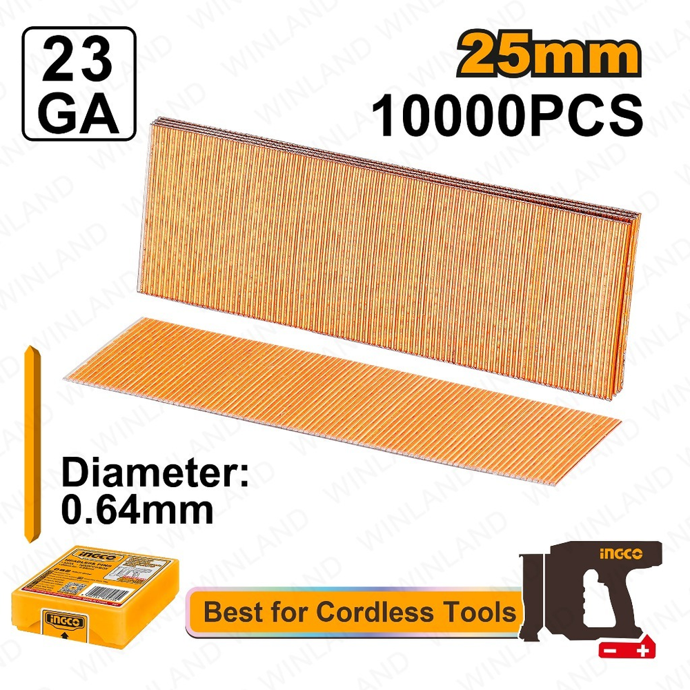 Шпильки 25мм для нейлера ANA06825