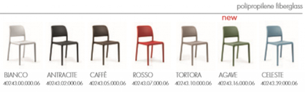 Стул пластиковый, Nardi Bora Bistrot, тортора