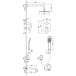 Душевая система Lemark Unit LM4522C