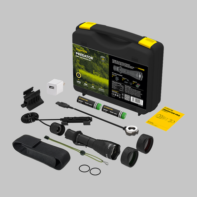 Фонарь с комплектом Armytek Predator Pro Magnet USB Extended Set Warm (F07302W)