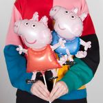 Шар (15''/38 см) Мини-фигура, Свинка Пеппа, 1 шт.