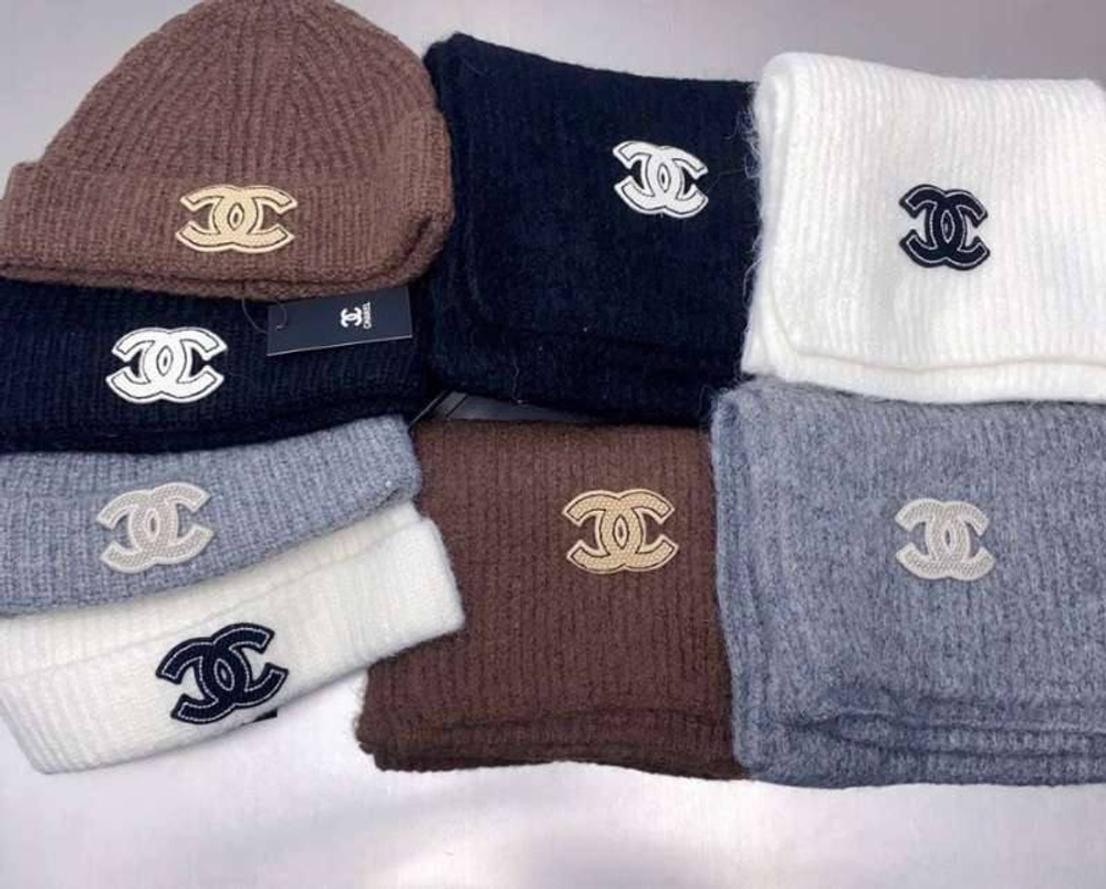 Комплект шапка и шарф Chanel, арт. 463852027