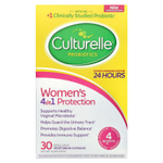 Culturelle, Пробиотики, защита 4 в 1 для женщин, 30 вегетарианских капсул для приема один раз в день
